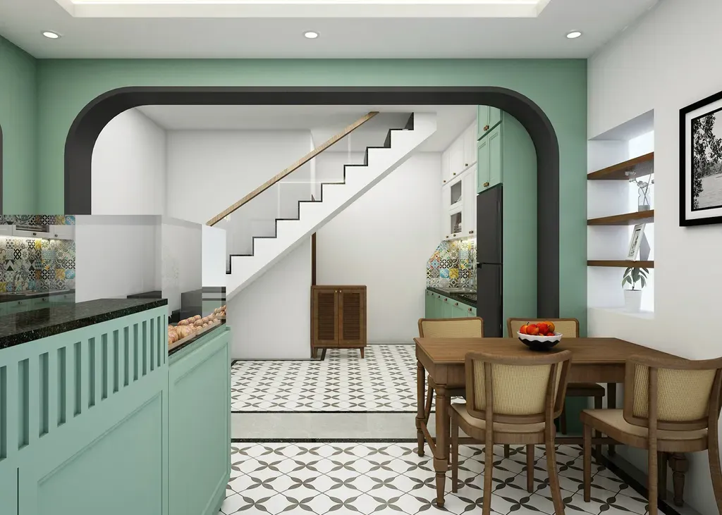 Nhà phố Thủ Đức - Phong cách Indochine Nhà phố Thủ Đức - Phong cách Indochine