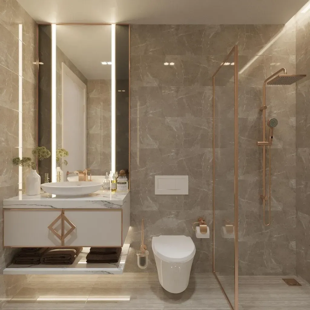 Phòng tắm - Nhà phố Quận Bình Tân - Phong cách Modern | Space T