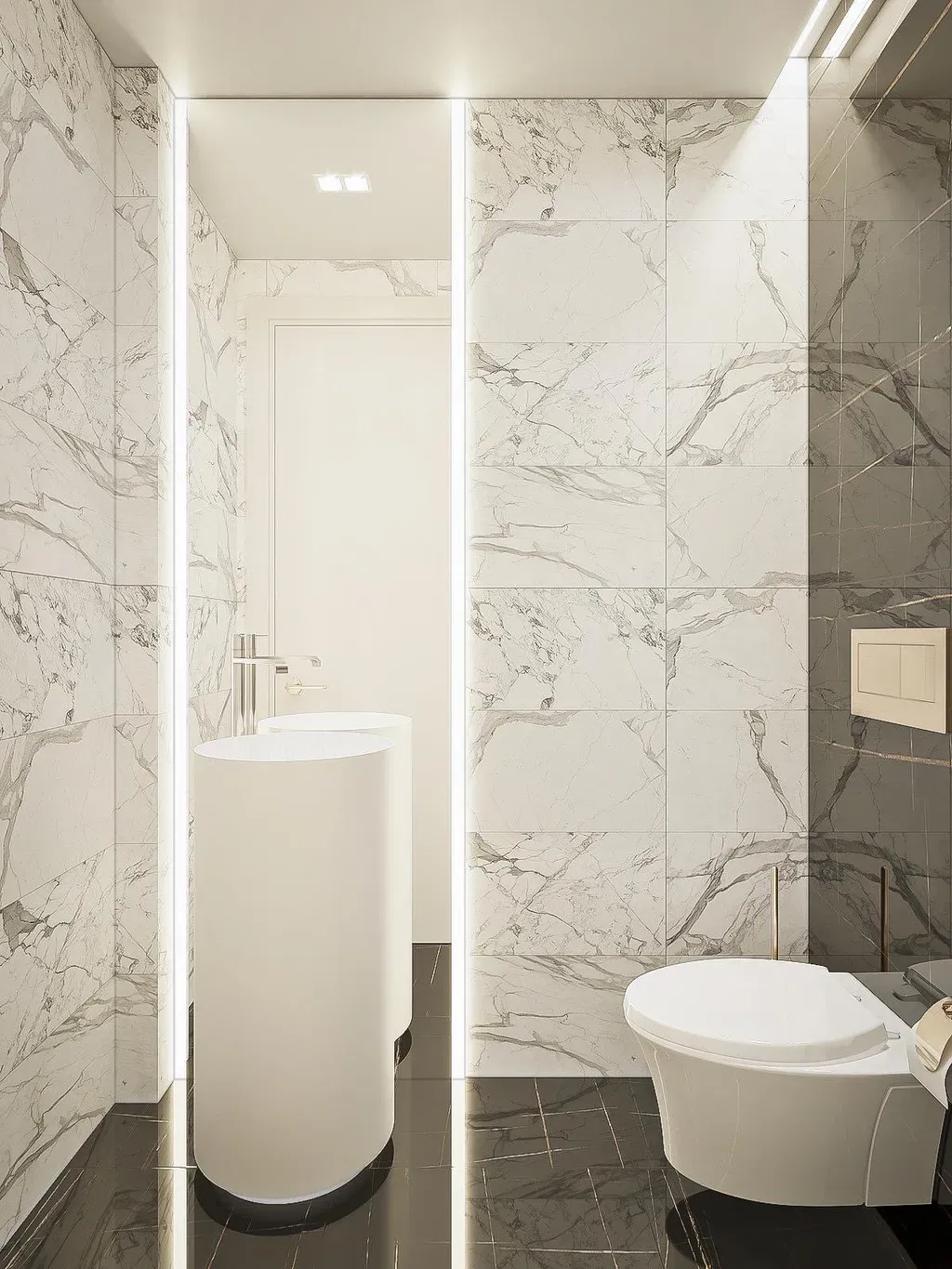 Phòng tắm - Nhà phố Quận Bình Tân - Phong cách Modern | Space T