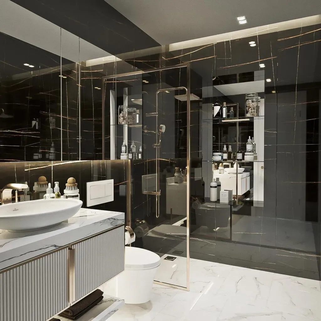 Phòng tắm - Nhà phố Quận Bình Tân - Phong cách Modern | Space T