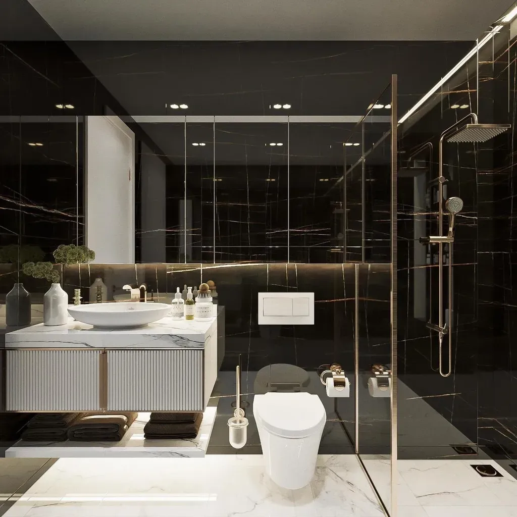 Phòng tắm - Nhà phố Quận Bình Tân - Phong cách Modern | Space T