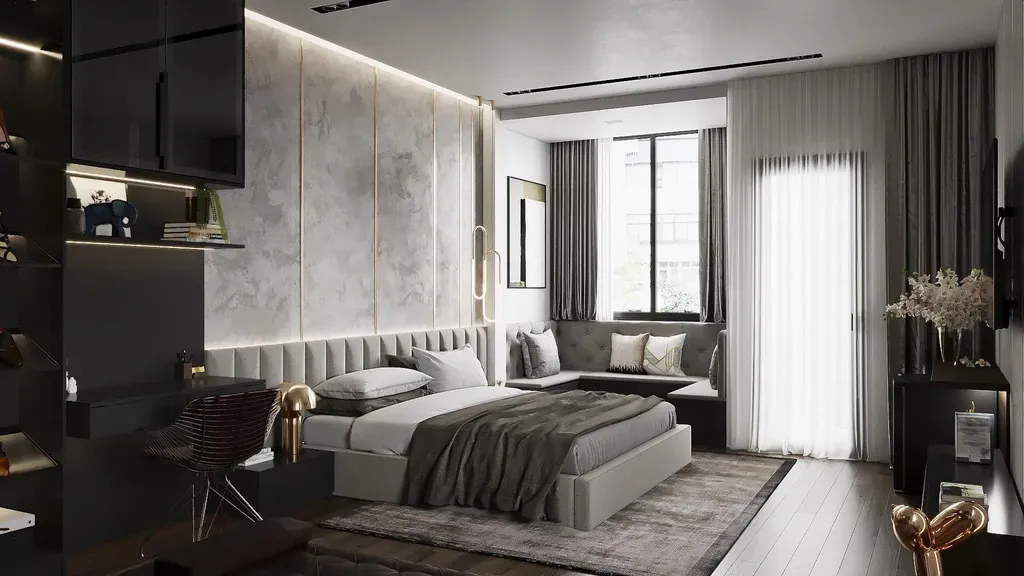 Phòng ngủ - Nhà phố Quận Bình Tân - Phong cách Modern | Space T