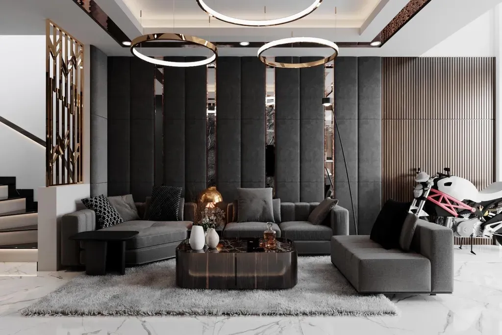 Phòng khách - Nhà phố Quận Bình Tân - Phong cách Modern | Space T