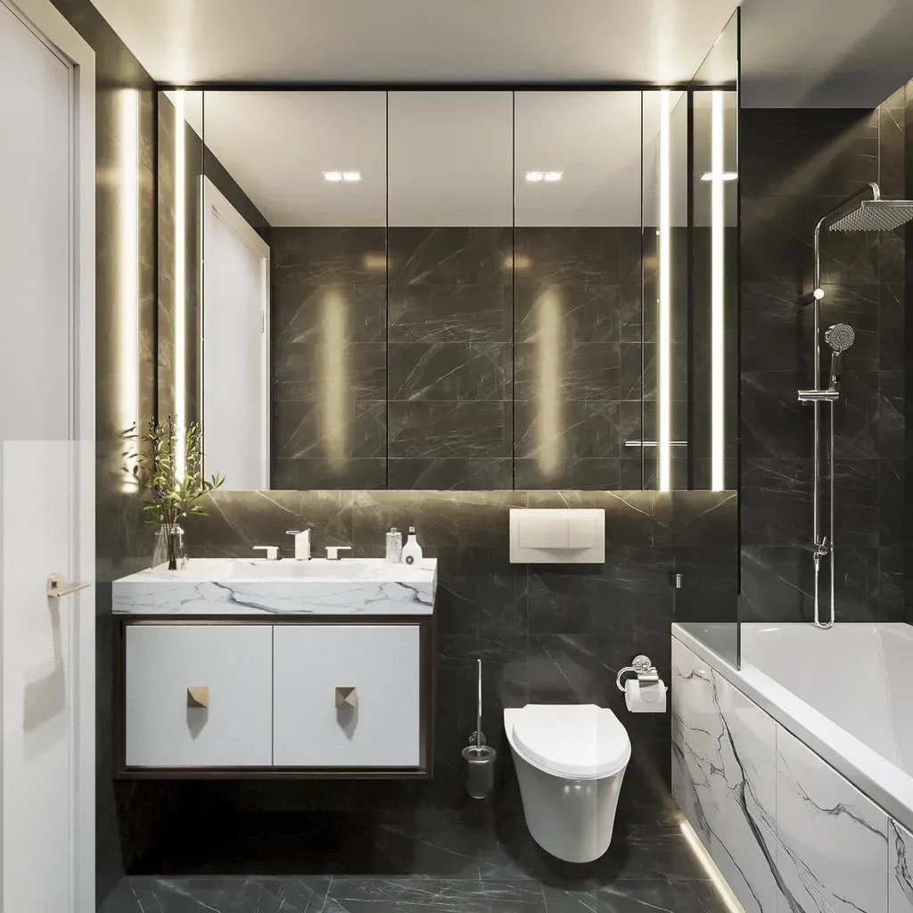 Phòng tắm - Nhà phố Quận Bình Tân - Phong cách Modern | Space T