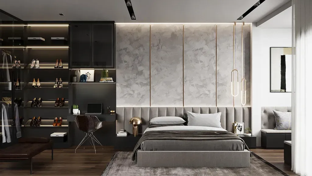 Phòng ngủ - Nhà phố Quận Bình Tân - Phong cách Modern | Space T
