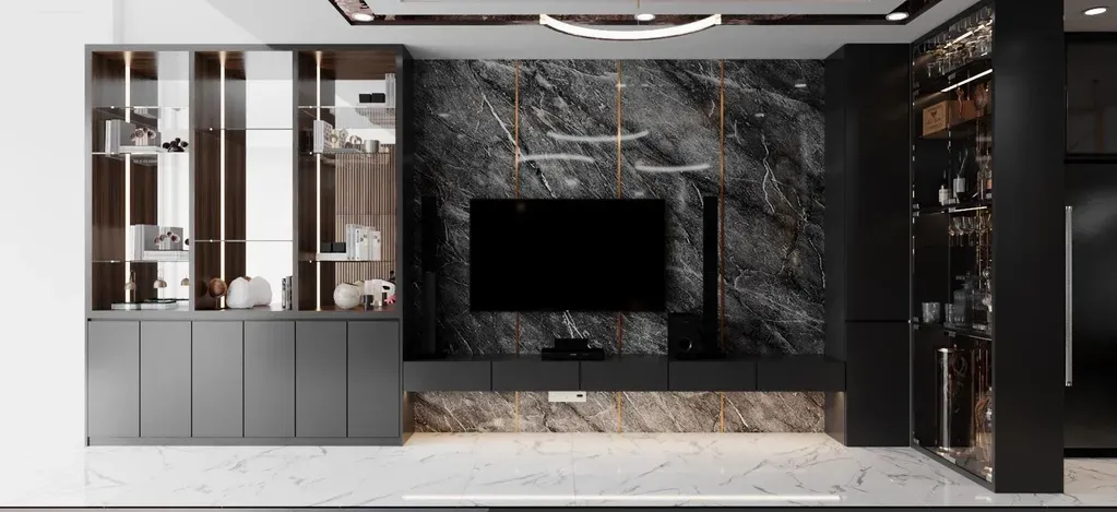 Phòng khách - Nhà phố Quận Bình Tân - Phong cách Modern | Space T