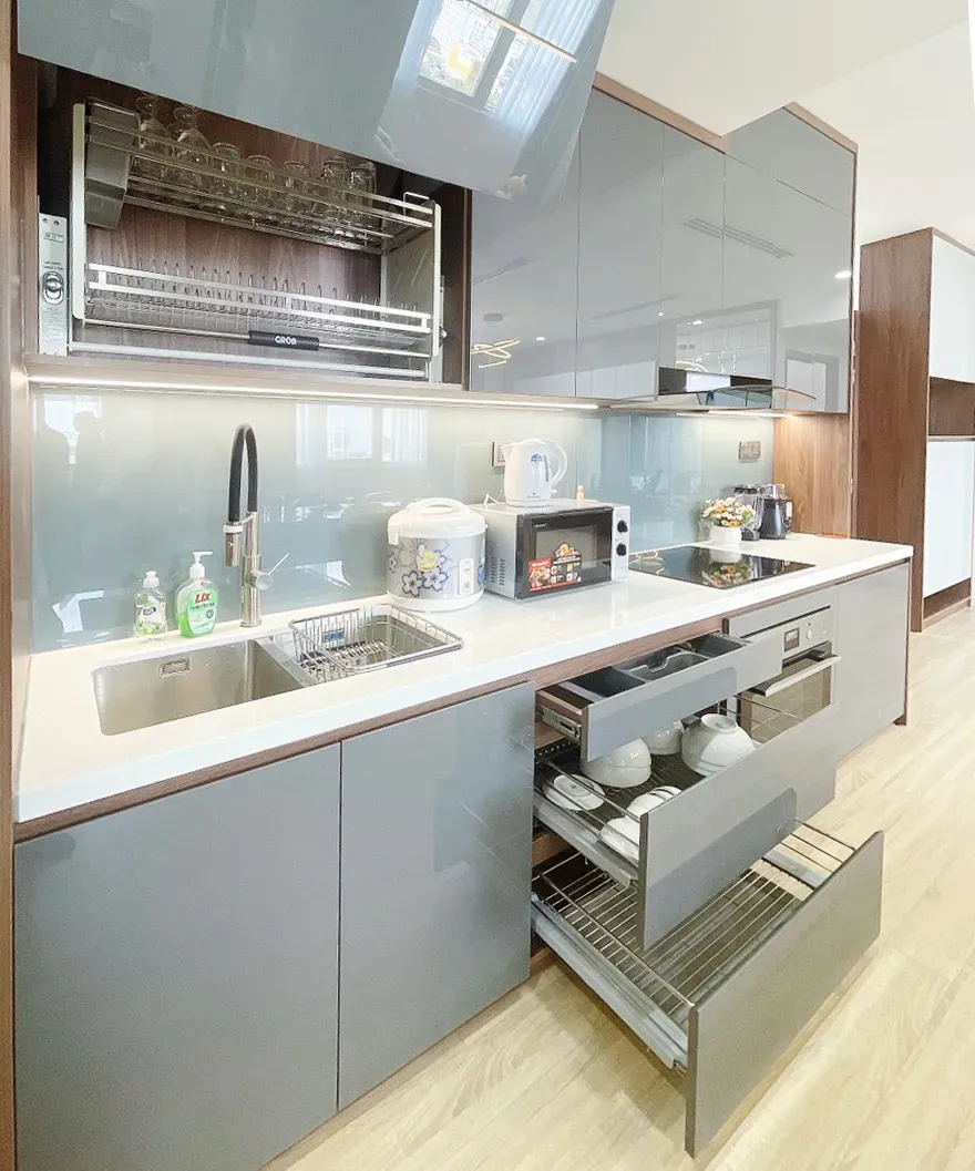Phòng bếp - Căn hộ chung cư The One Sài Gòn - Phong cách Modern | Space T
