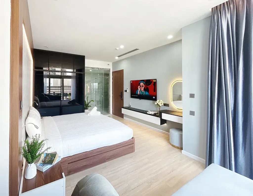 Phòng ngủ - Căn hộ chung cư The One Sài Gòn - Phong cách Modern | Space T