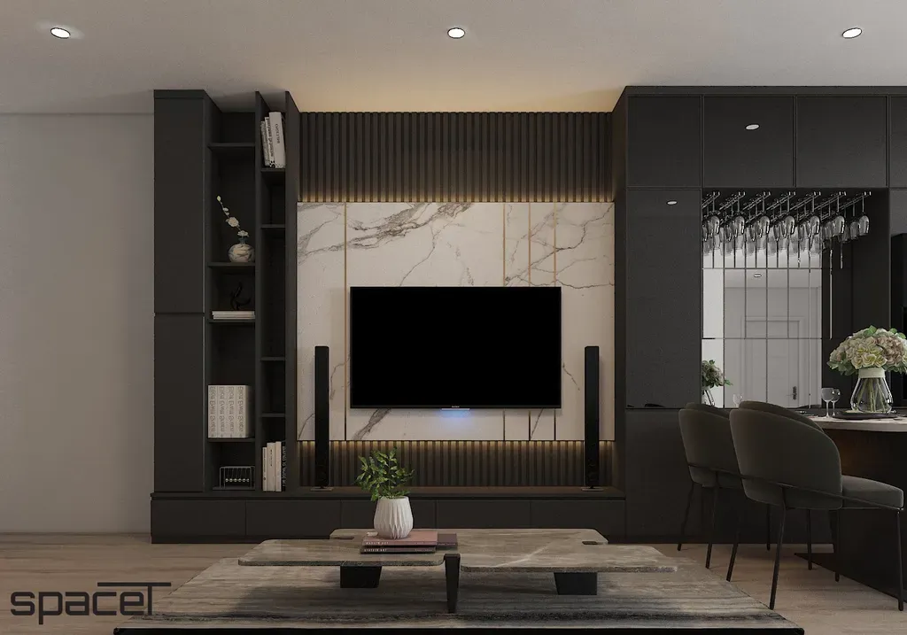 Phòng khách - Căn hộ chung cư An Phú Apartment Quận 6 - Phong cách Modern | Space T
