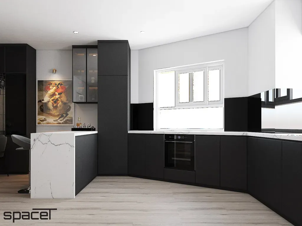 Phòng bếp - Căn hộ chung cư An Phú Apartment Quận 6 - Phong cách Modern | Space T