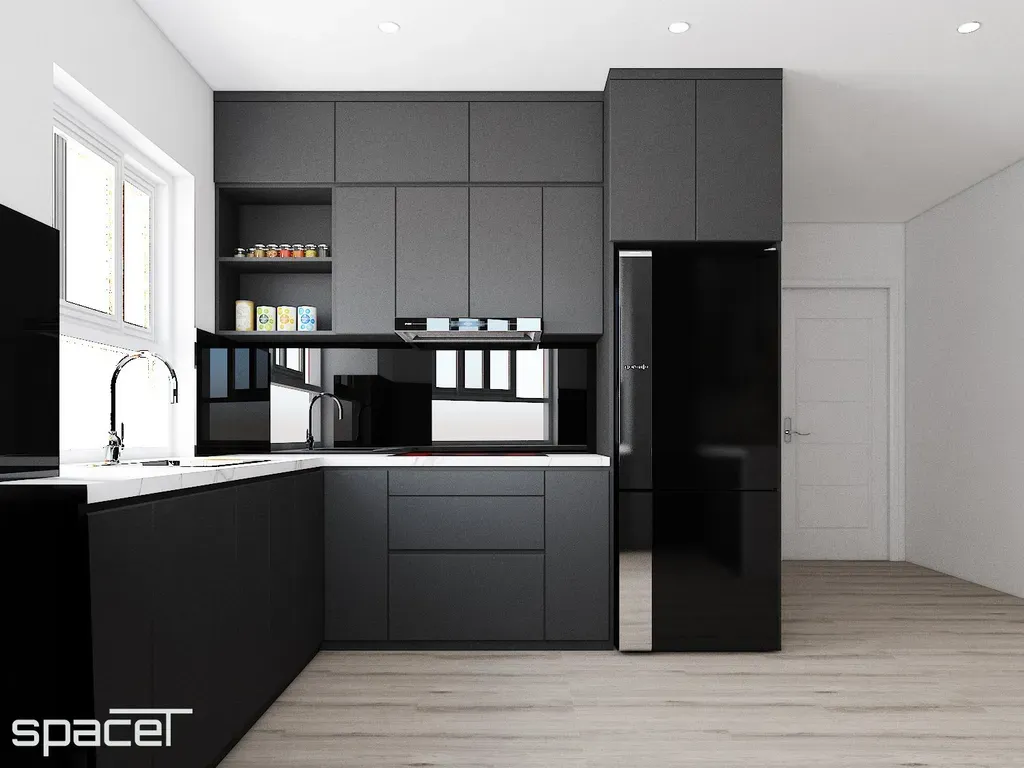 Phòng bếp - Căn hộ chung cư An Phú Apartment Quận 6 - Phong cách Modern | Space T