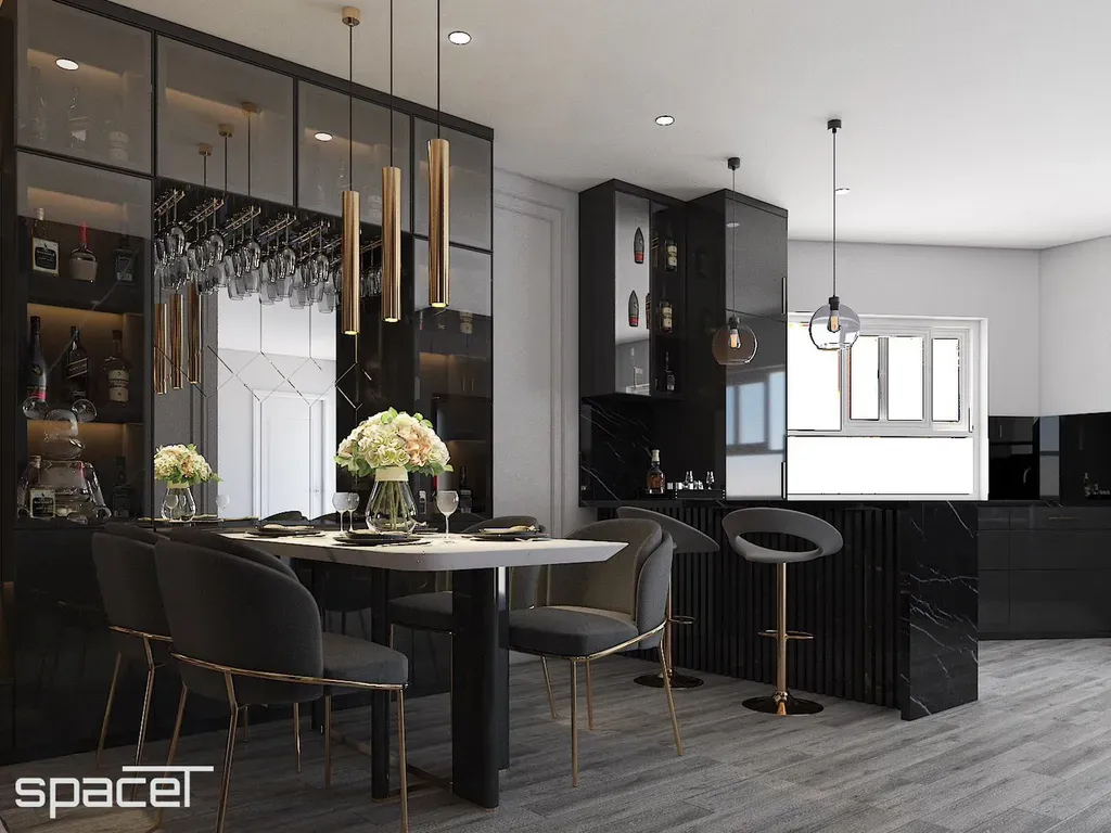 Phòng ăn - Căn hộ An Phú Apartment Quận 6 - Phong cách Modern | Space T