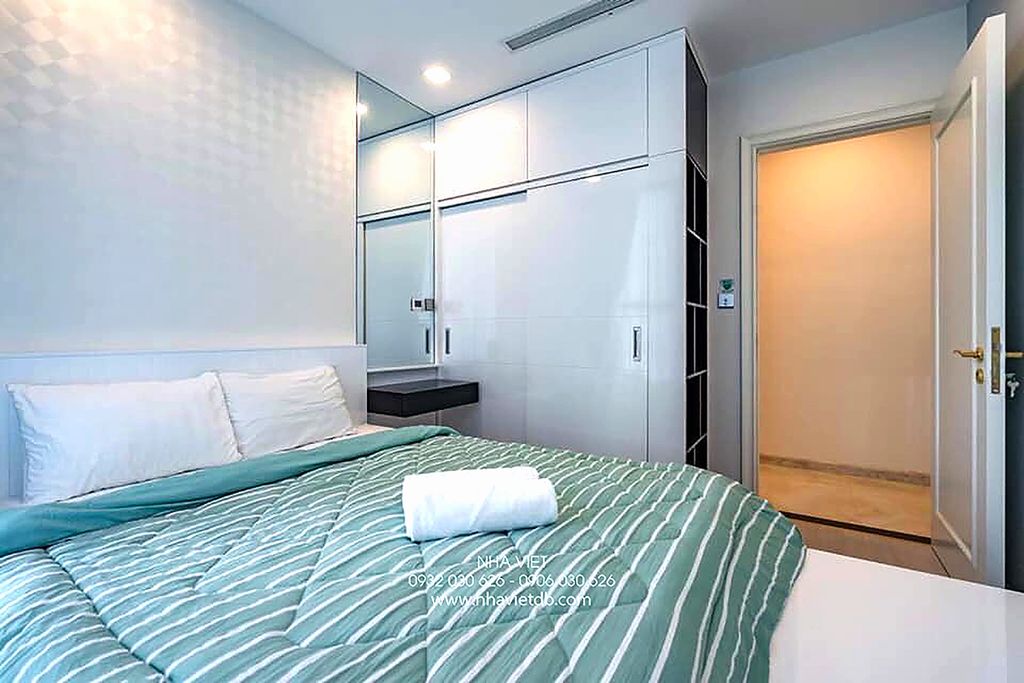 Phòng ngủ - Căn hộ Vinhomes Ba Son Quận 1 - Phong cách Modern  | Space T