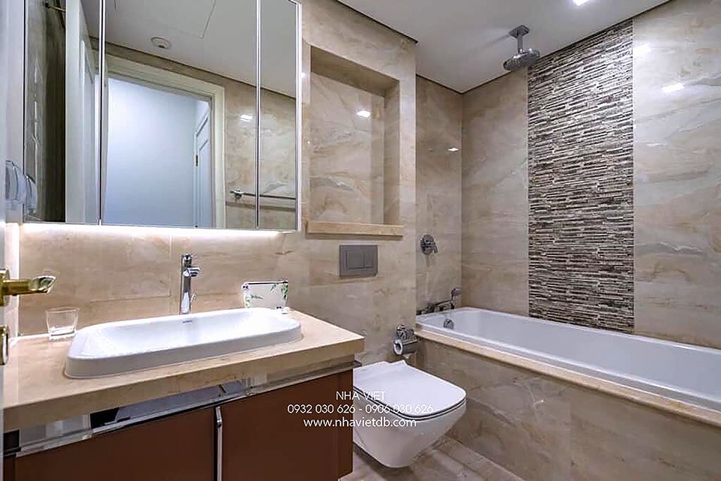 Phòng tắm - Căn hộ Vinhomes Ba Son Quận 1 - Phong cách Modern  | Space T