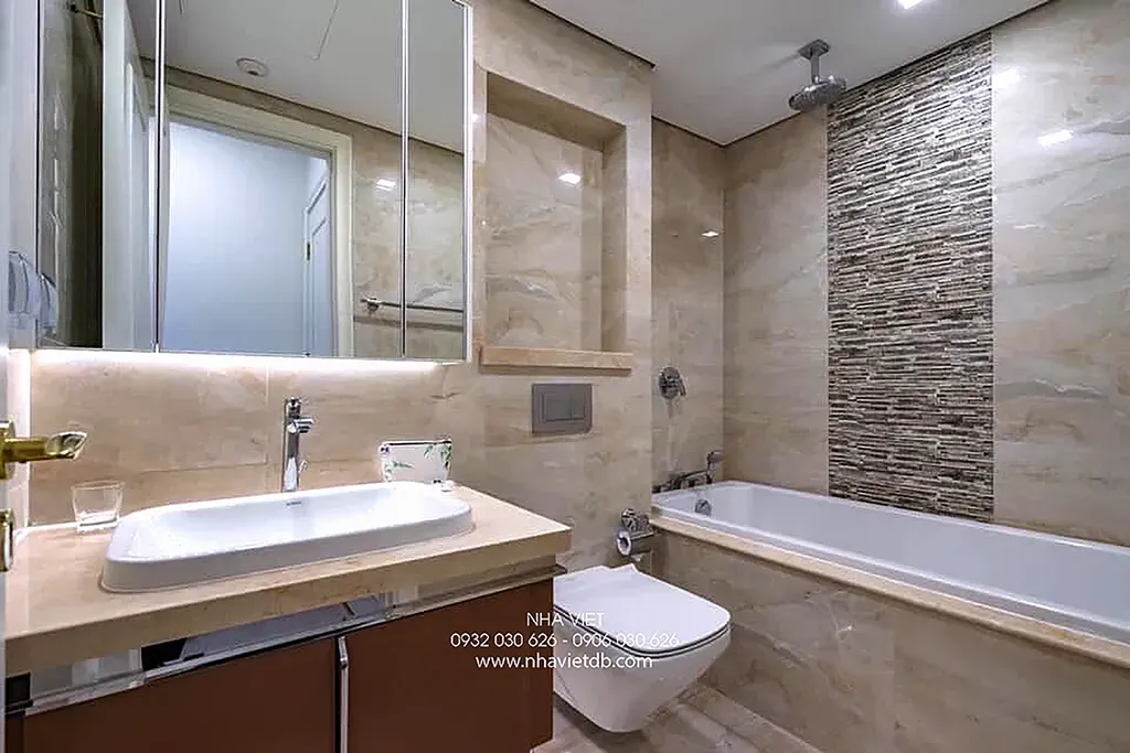 Phòng tắm - Căn hộ Vinhomes Ba Son Quận 1 - Phong cách Modern | Space T