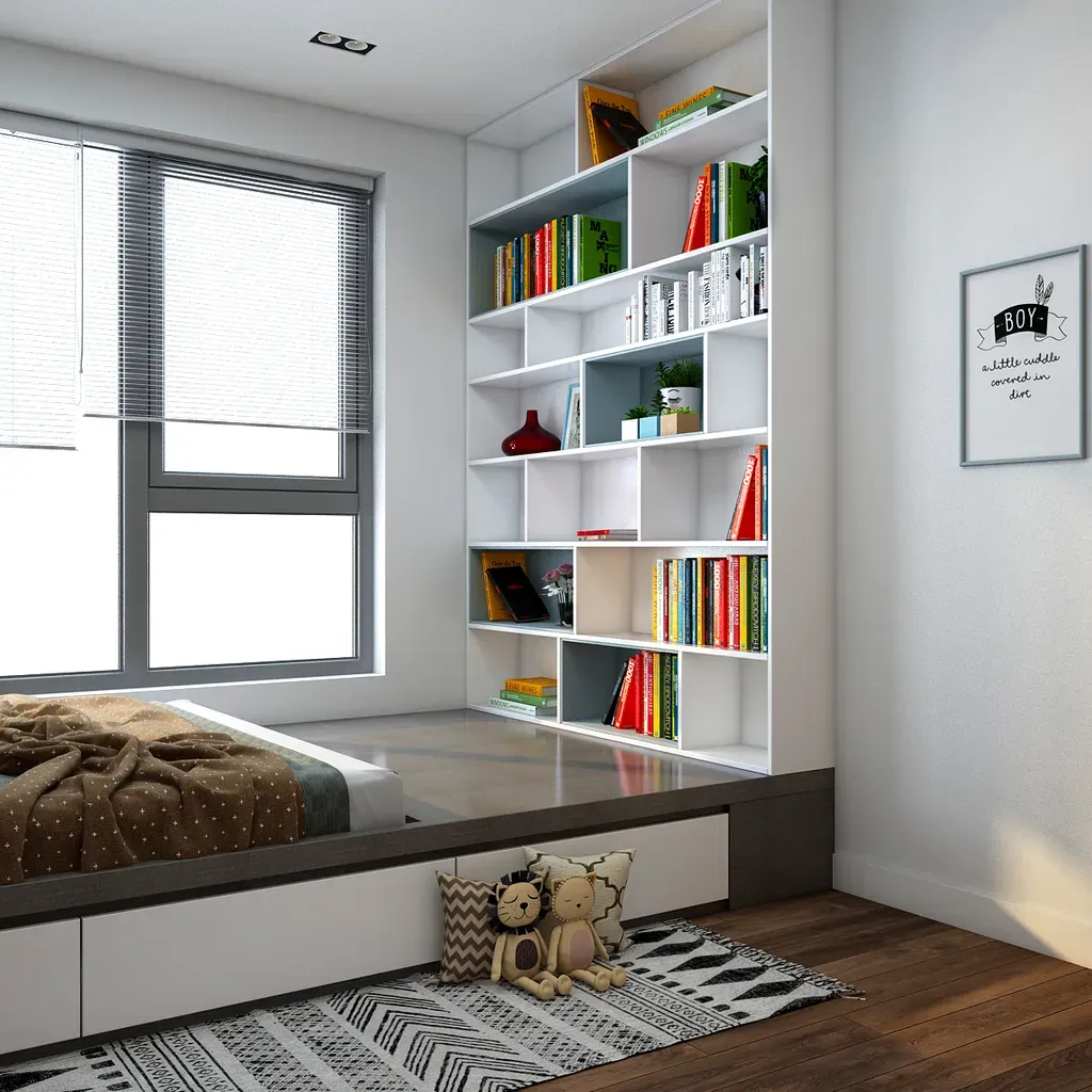 Phòng ngủ - Căn hộ 3PN Vinhomes Grand Park - Phong cách Modern | Space T