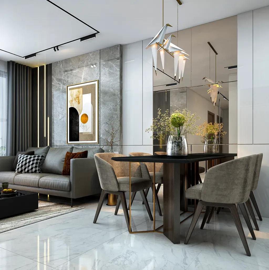 Phòng ăn - Căn hộ 3PN Vinhomes Grand Park - Phong cách Modern | Space T