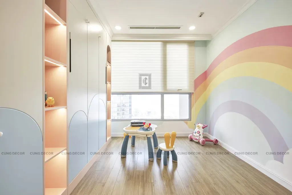 Phòng cho bé - Căn hộ Landmark 81 Vinhomes Central Park - Phong cách Neo Classic | Space T