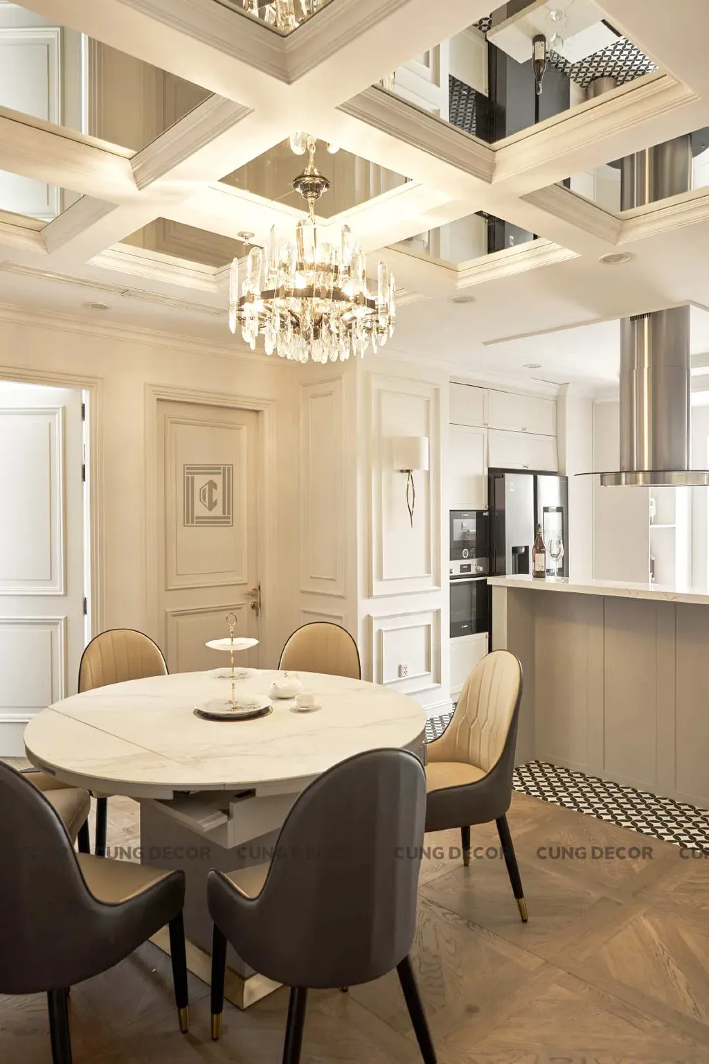 Phòng ăn - Căn hộ Landmark 81 Vinhomes Central Park - Phong cách Neo Classic | Space T