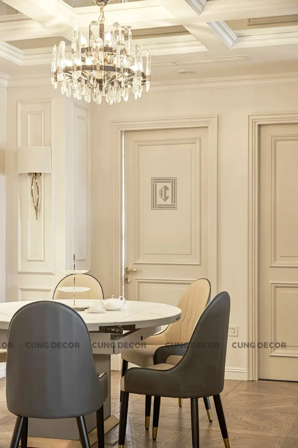 Phòng ăn - Căn hộ Landmark 81 Vinhomes Central Park - Phong cách Neo Classic | Space T