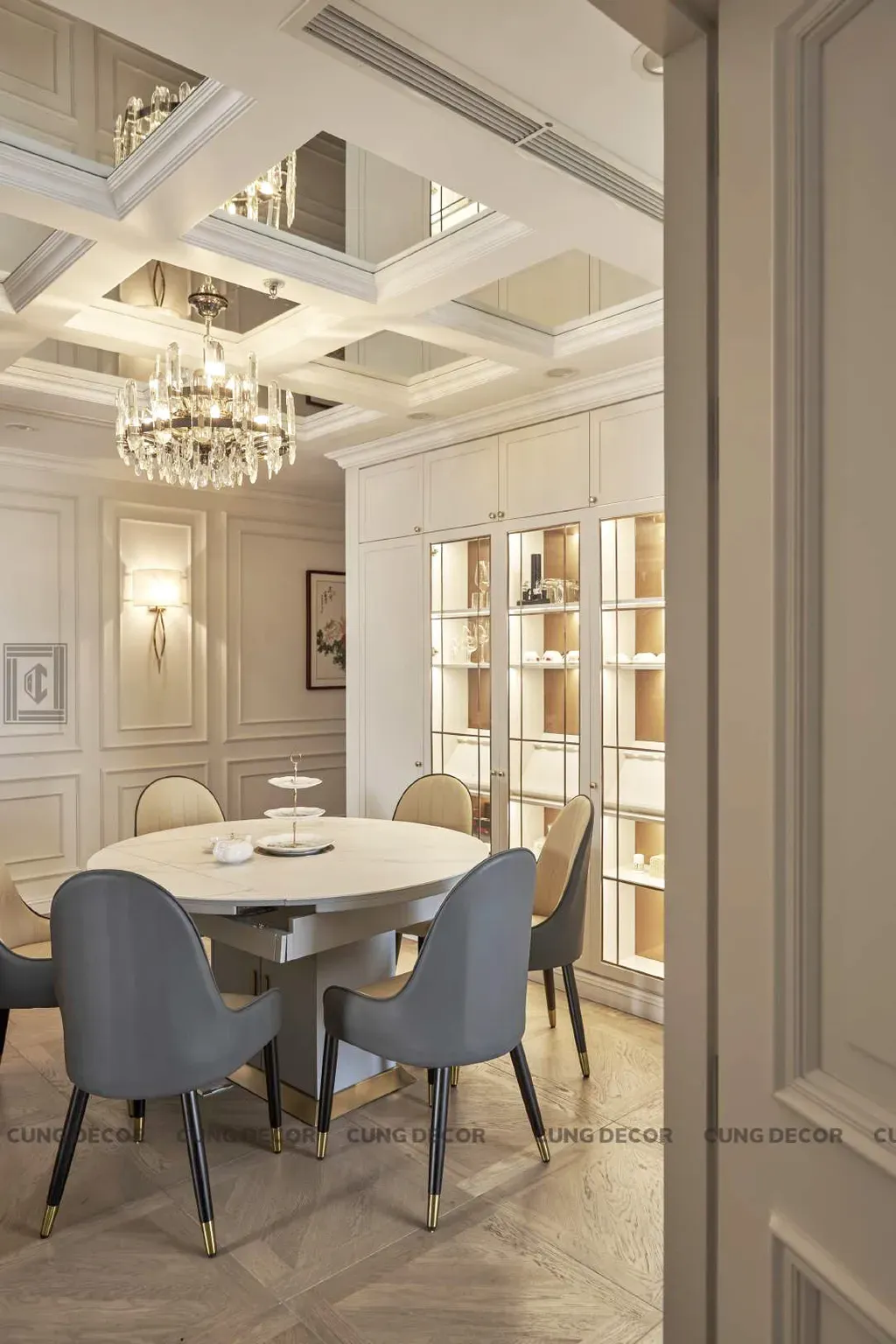 Phòng ăn - Căn hộ Landmark 81 Vinhomes Central Park - Phong cách Neo Classic | Space T