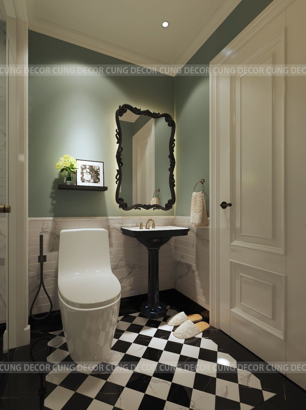 Phòng tắm - Nhà phố Khu Verosa Park Khang Điền - Phong cách Neo Classic  | Space T
