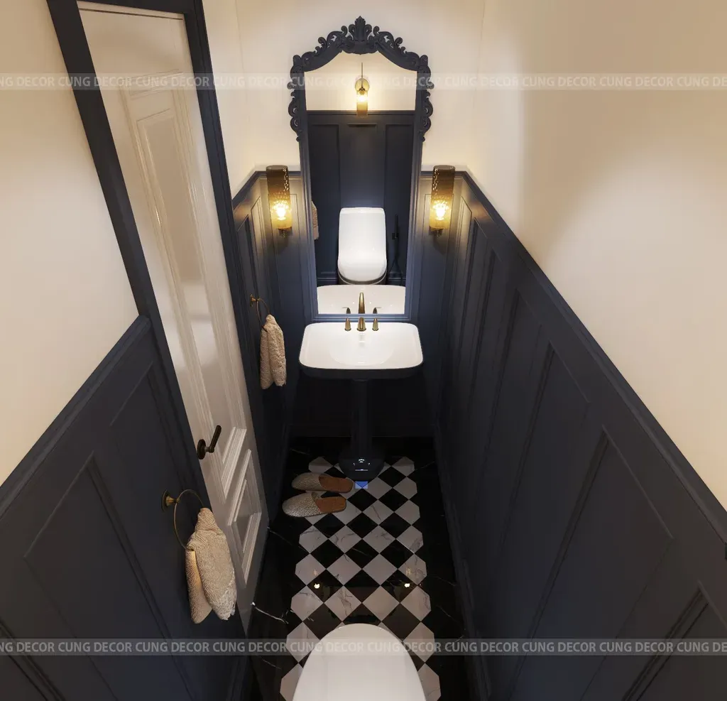 Phòng tắm - Nhà phố Khu Verosa Park Khang Điền - Phong cách Neo Classic | Space T