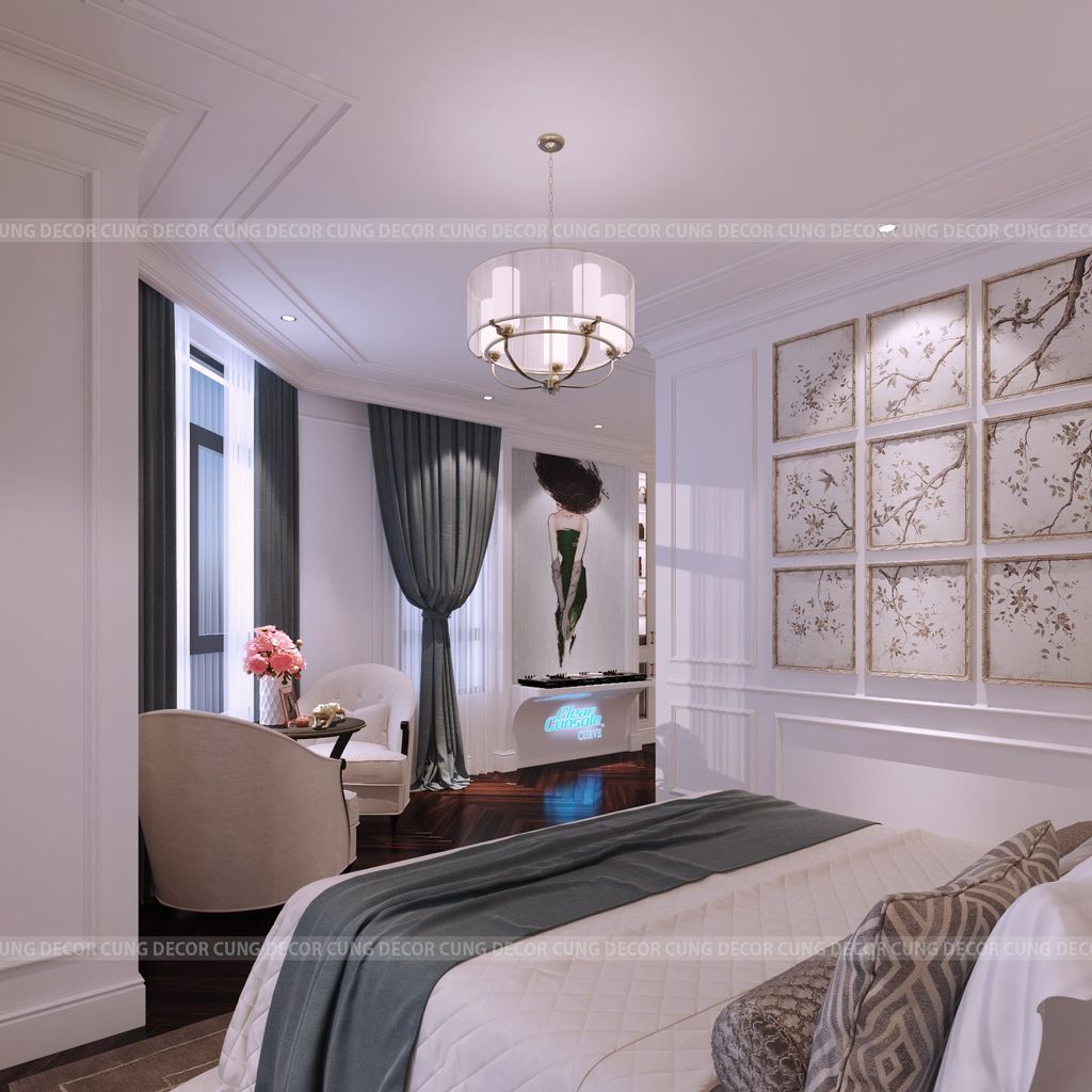 Phòng ngủ - Nhà phố Khu Verosa Park Khang Điền - Phong cách Neo Classic  | Space T