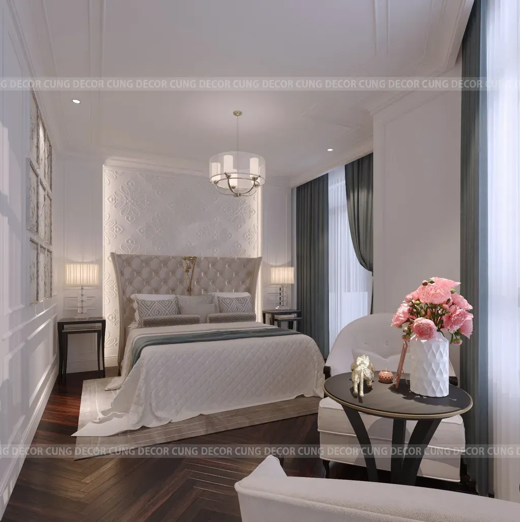 Phòng ngủ - Nhà phố Khu Verosa Park Khang Điền - Phong cách Neo Classic | Space T