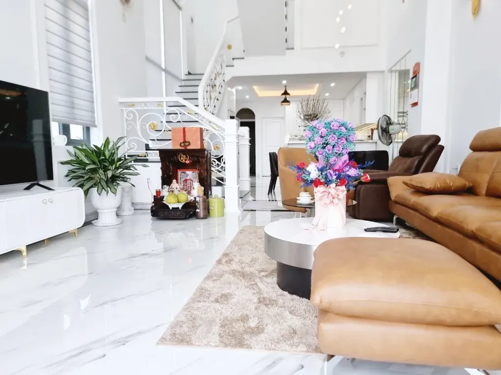 Phòng khách - Nhà phố 150m2 Quận 2 - Phong cách Neo Classic | Space T