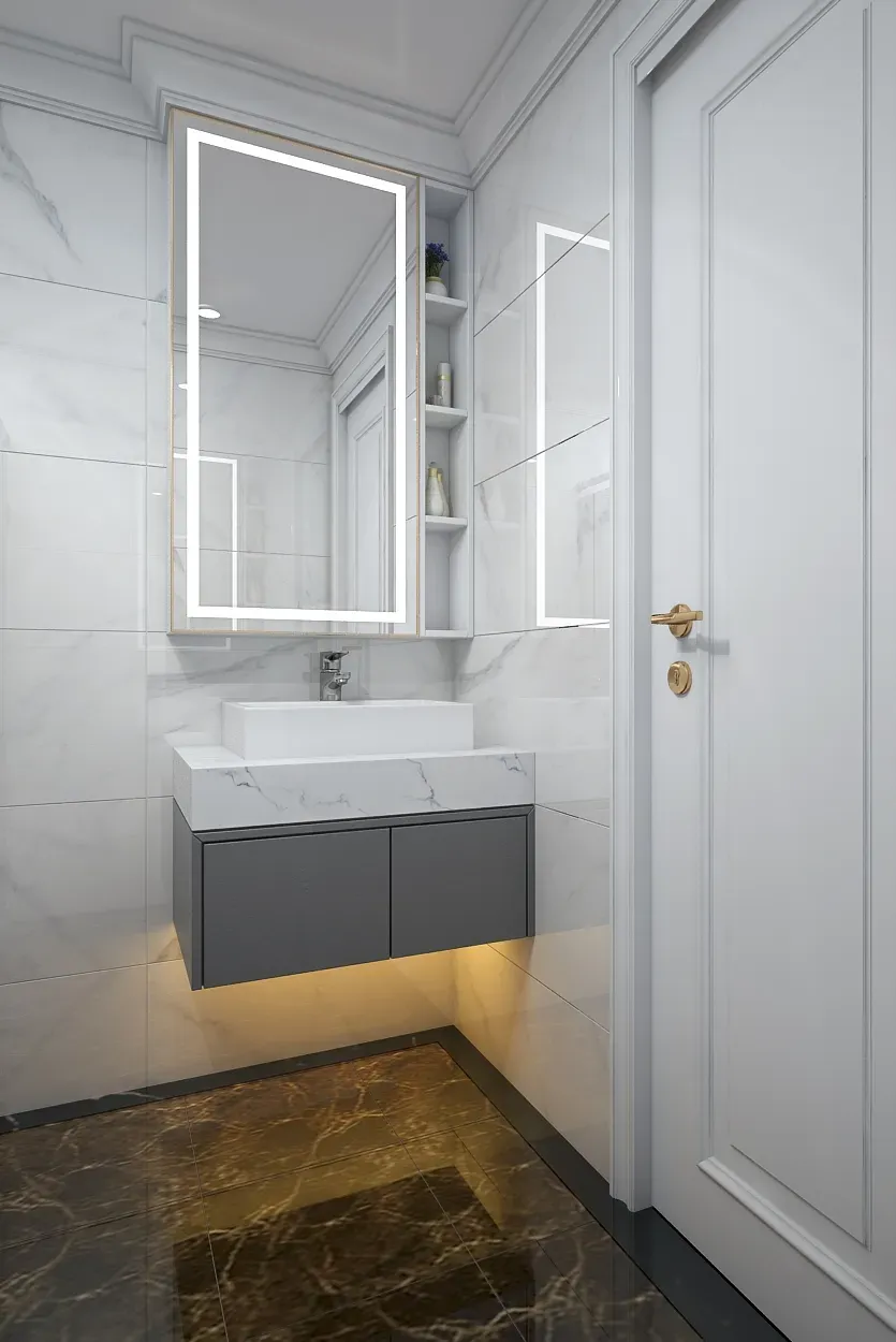 Phòng tắm - Nhà phố 85m2 Quận 2 - Phong cách Neo Classic | Space T