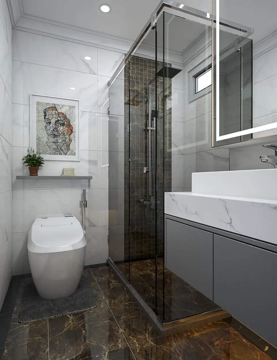Phòng tắm - Nhà phố 85m2 Quận 2 - Phong cách Neo Classic | Space T