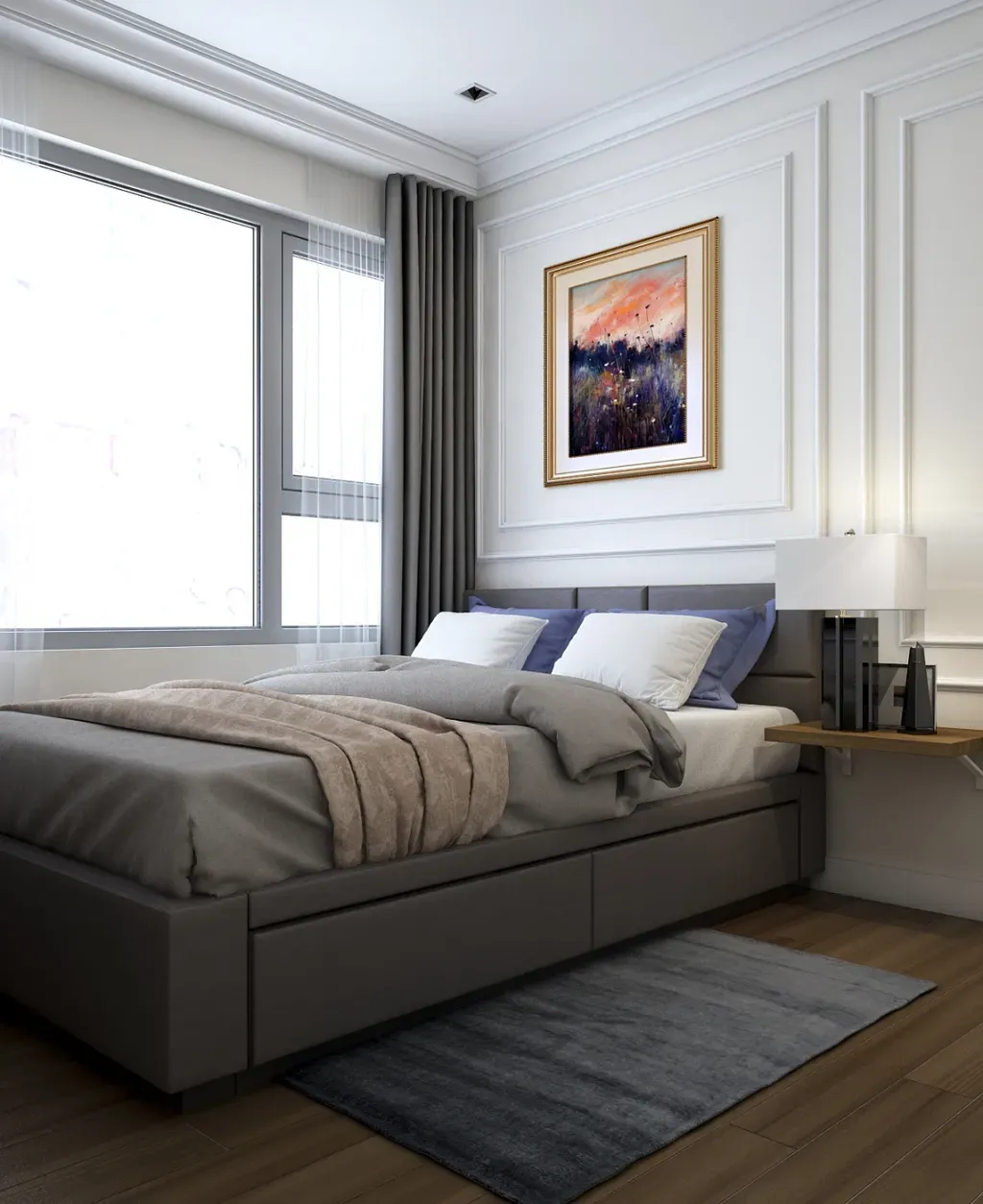 Phòng ngủ - Nhà phố 85m2 Quận 2 - Phong cách Neo Classic | Space T