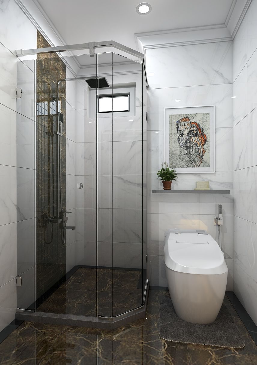 Phòng tắm - Nhà phố 85m2 Quận 2 - Phong cách Neo Classic  | Space T