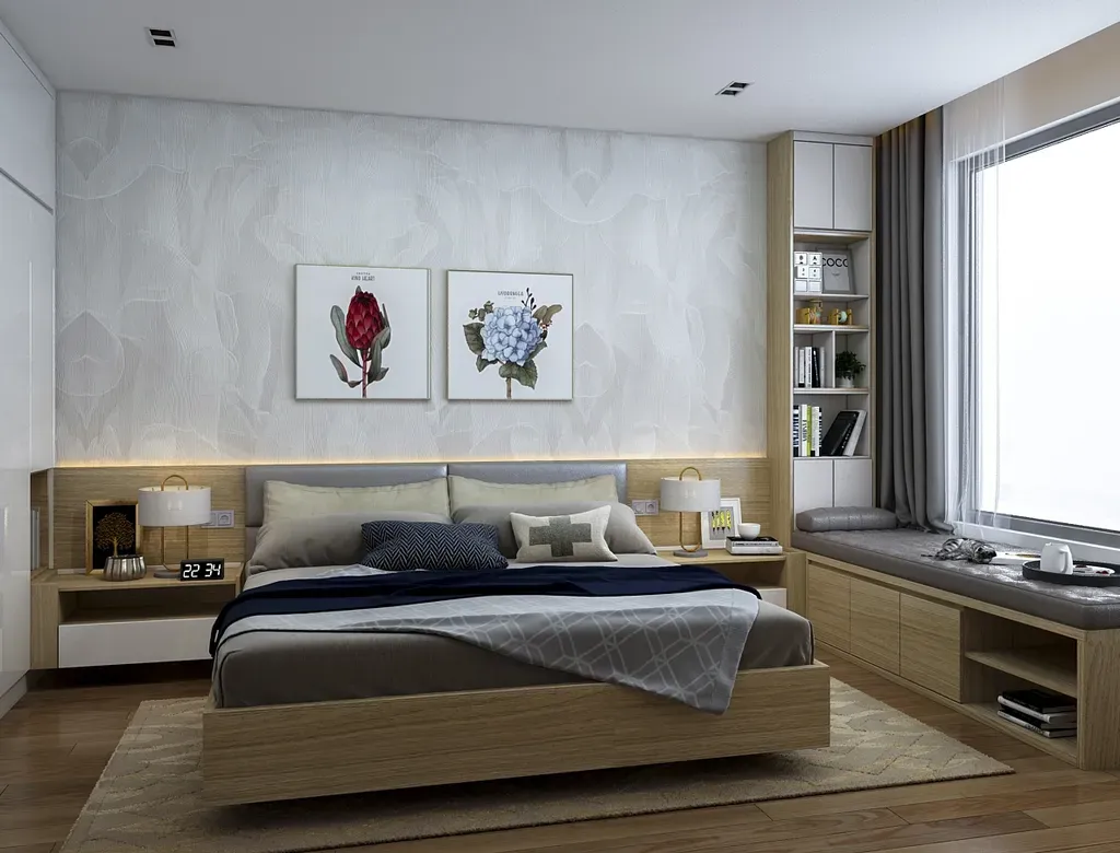 Phòng ngủ - Nhà phố 90m2 Quận 9 - Phong cách Modern | Space T