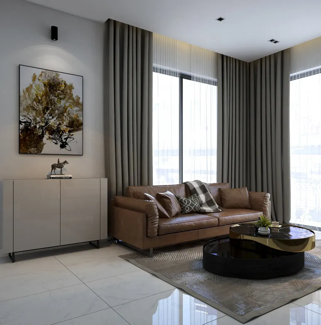 Phòng khách - Nhà phố 90m2 Quận 9 - Phong cách Modern | Space T