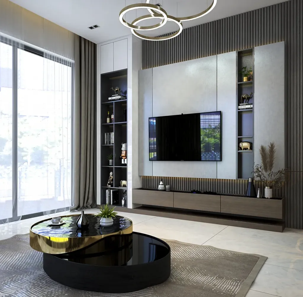 Phòng khách - Nhà phố 90m2 Quận 9 - Phong cách Modern | Space T