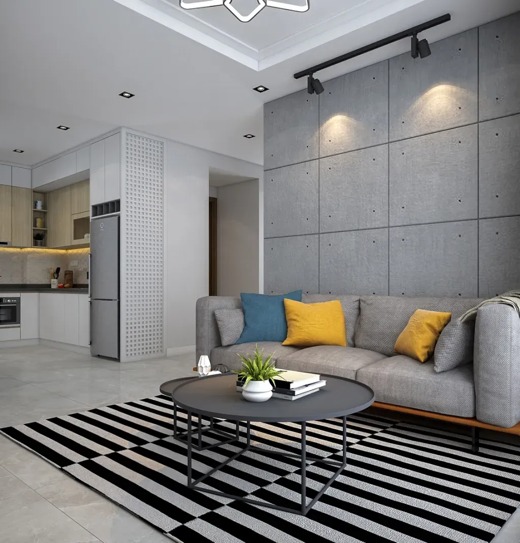 Phòng khách - Căn hộ 2PN Vinhomes Grand Park - Phong cách Modern | Space T