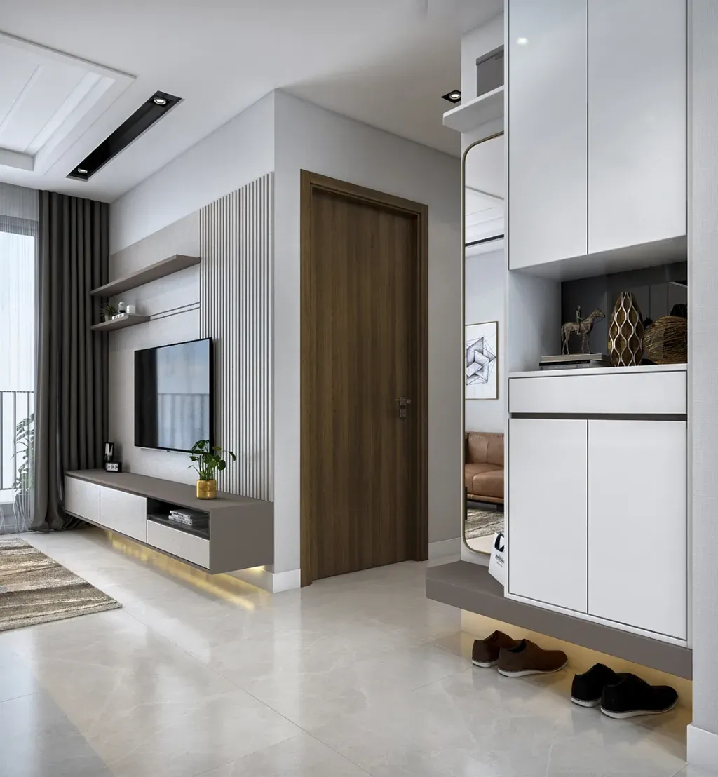 Lối vào - Căn hộ 1PN Vinhomes Grand Park - Phong cách Modern | Space T