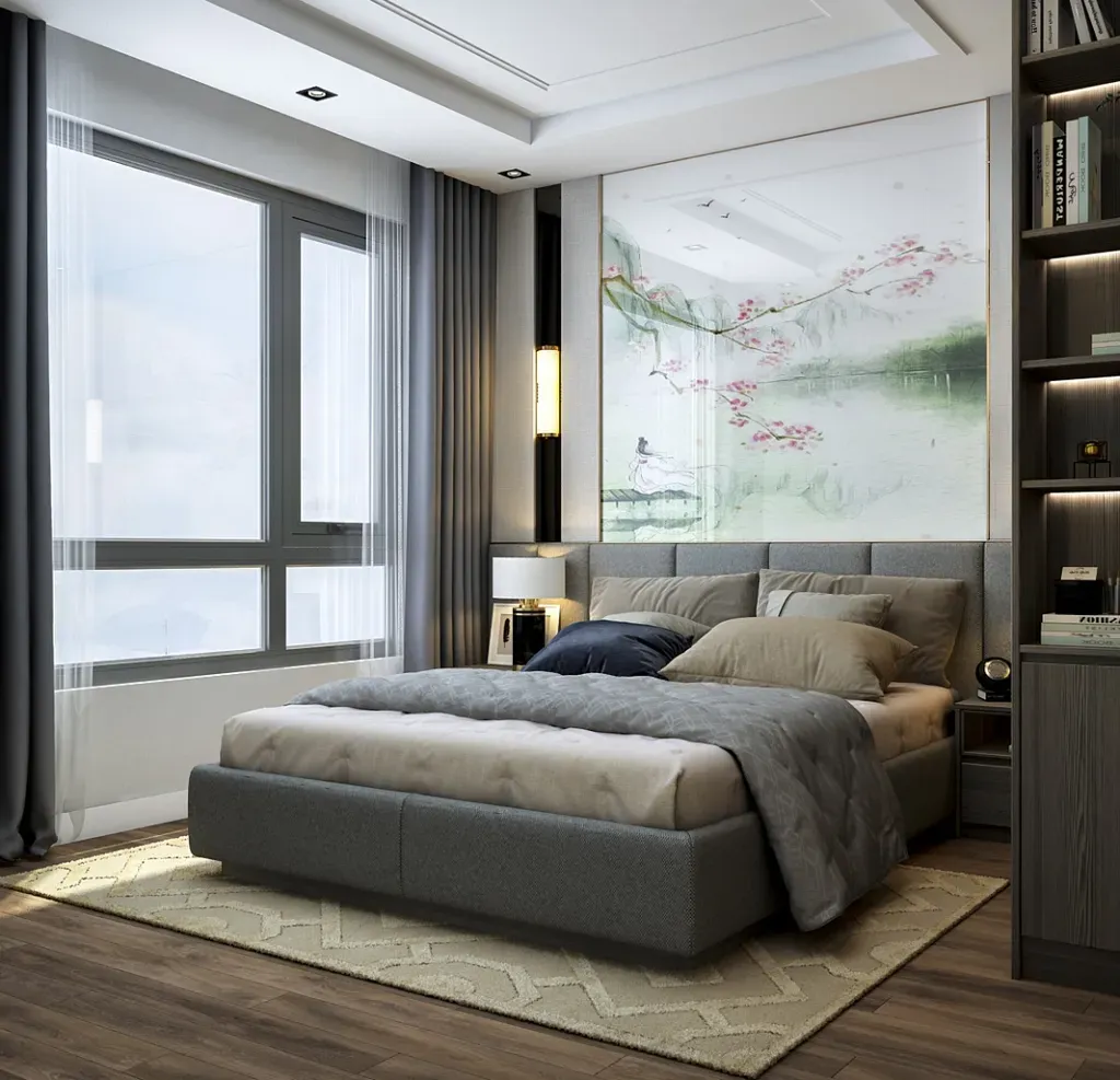 Phòng ngủ - Căn hộ 1PN Vinhomes Grand Park - Phong cách Modern | Space T