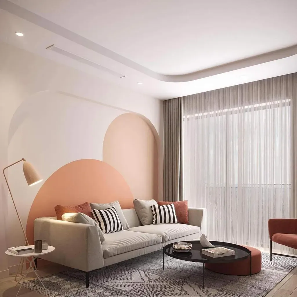 Phòng khách - Căn hộ Masteri Thảo Điền - Phong cách Color Block | Space T