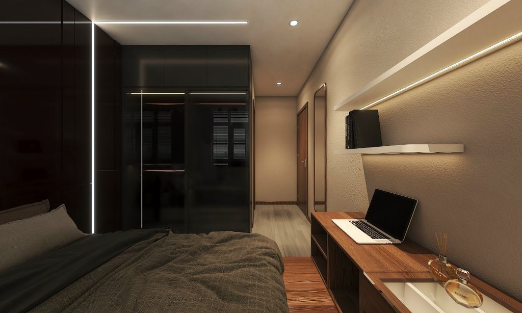 Phòng ngủ - Căn hộ chung cư Grand View C - Phong cách Modern  | Space T