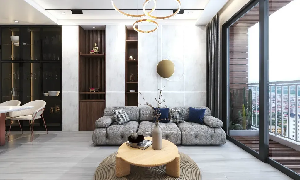 Phòng khách - Căn hộ chung cư Grand View C - Phong cách Modern | Space T