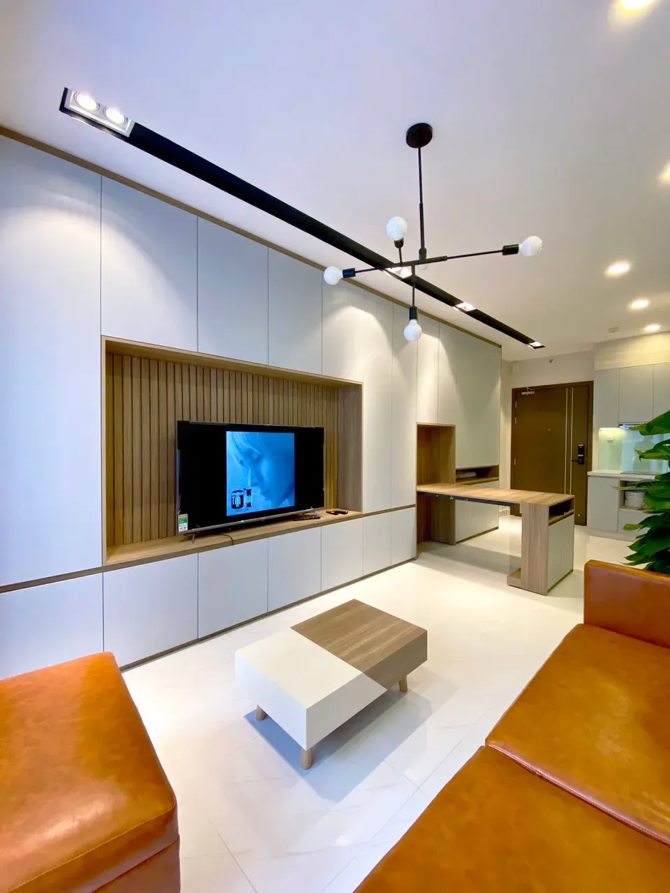 Phòng khách, Phòng ăn - Căn hộ Safira Khang Điền - Phong cách Scandinavian + Modern | Space T
