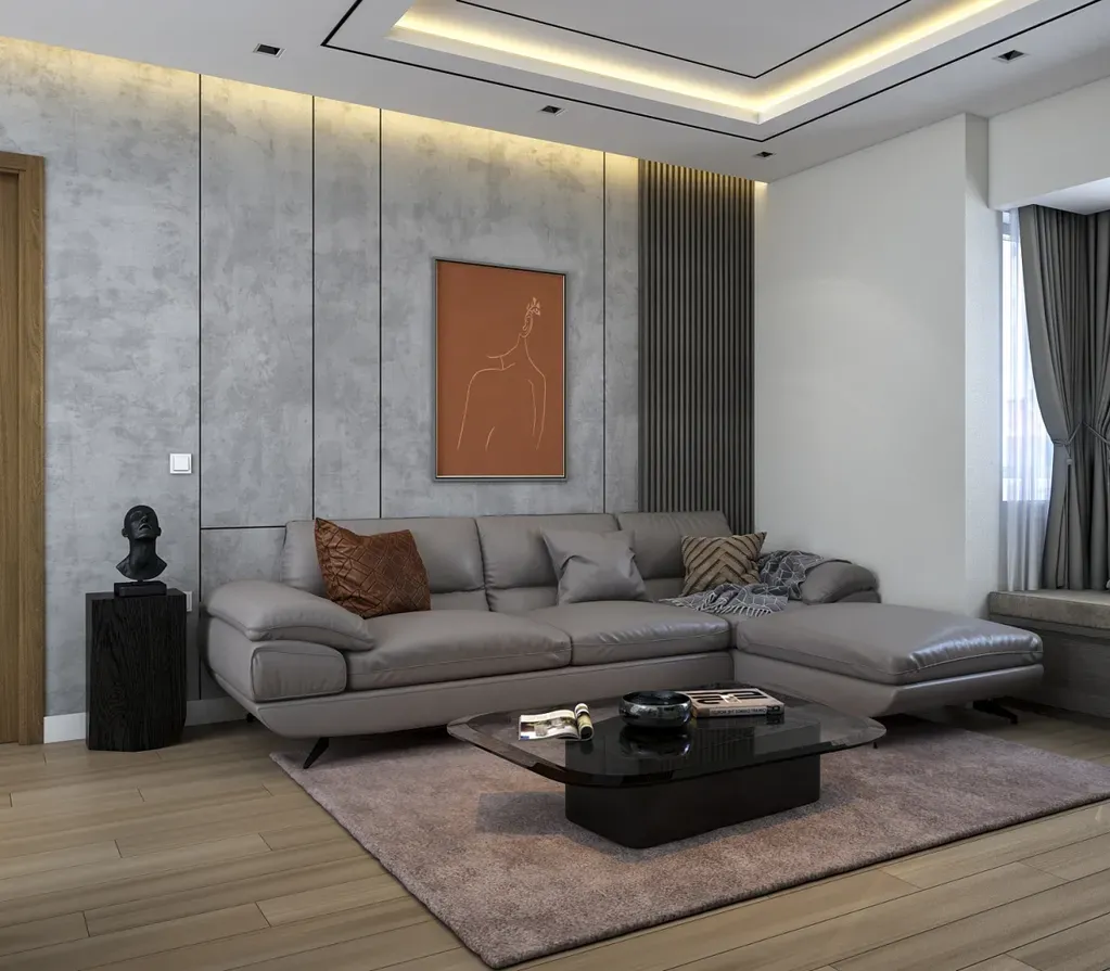 Phòng khách - Nhà phố 3PN Quận 7 - Phong cách Modern | Space T