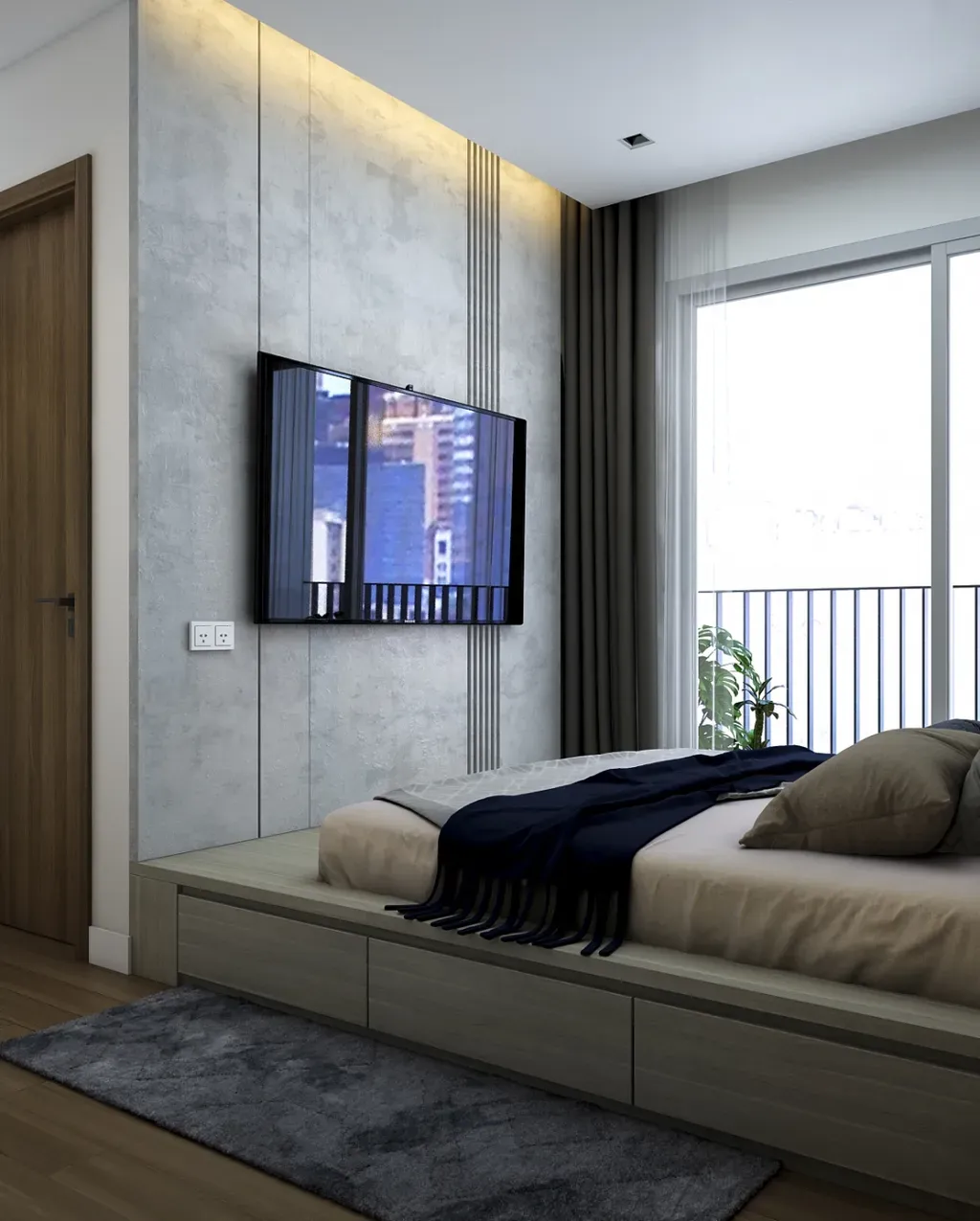 Phòng ngủ - Nhà phố 3PN Quận 7 - Phong cách Modern | Space T