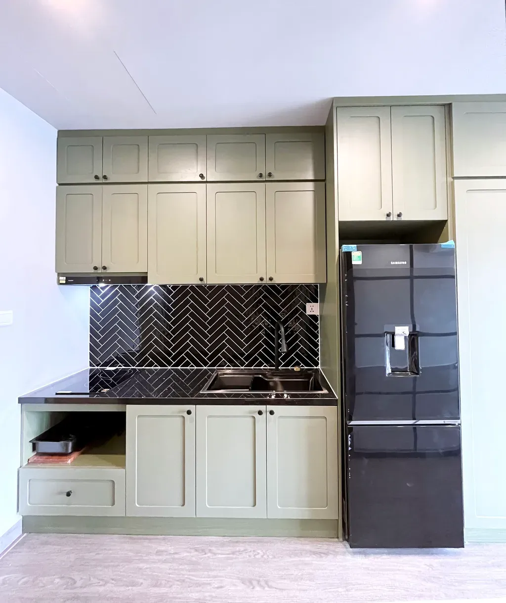 Phòng bếp - Căn hộ studio The Rainbow Vinhomes - Phong cách Modern | Space T