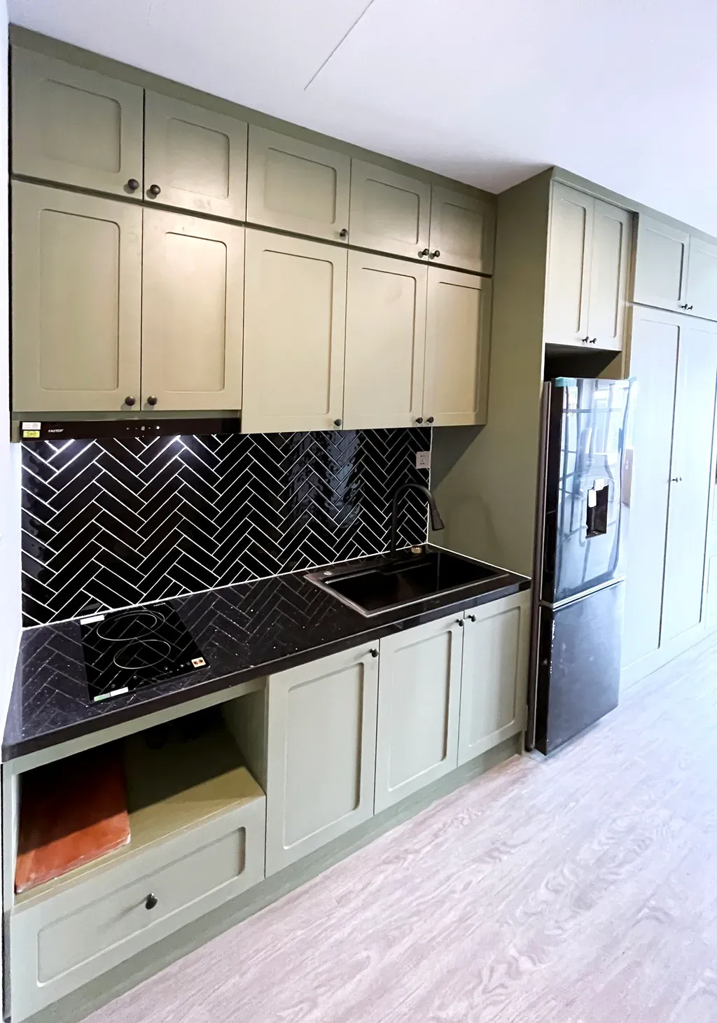 Phòng bếp - Căn hộ studio The Rainbow Vinhomes - Phong cách Modern | Space T