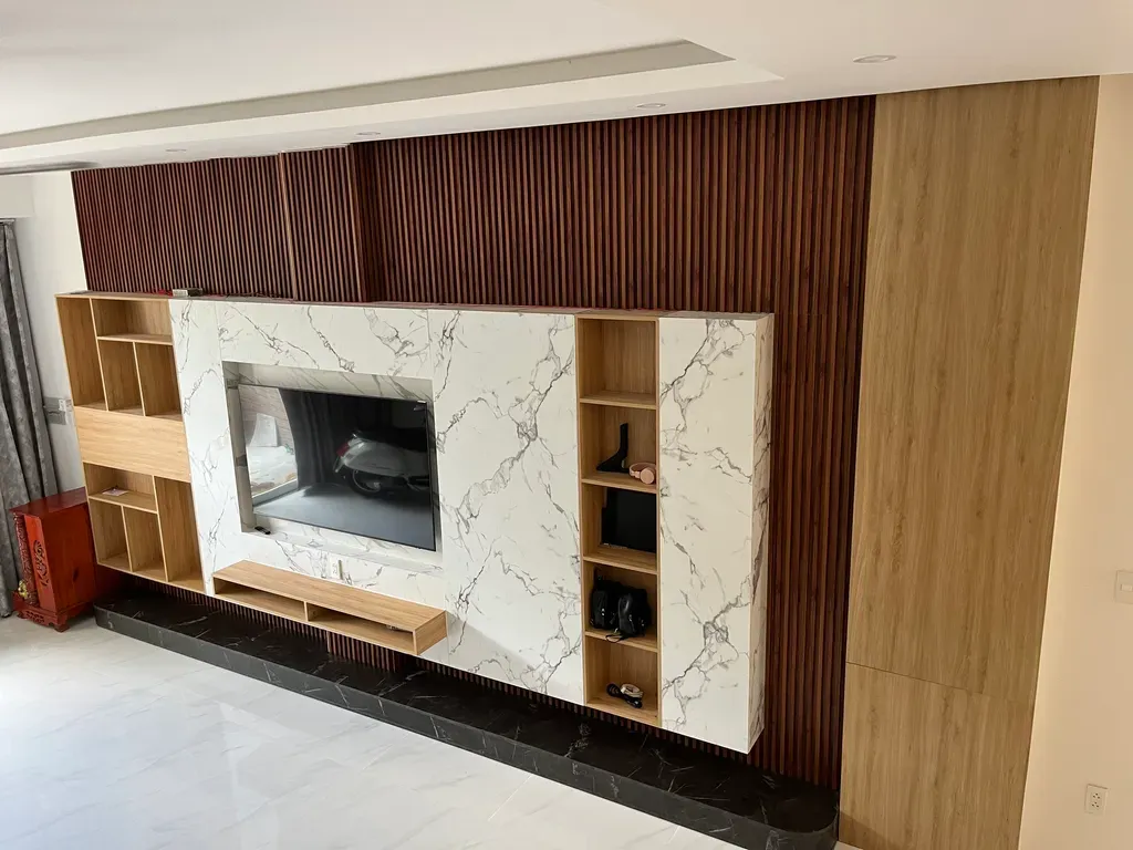 Phòng khách - Nhà phố 350m2 Quận 7 - Phong cách Modern | Space T