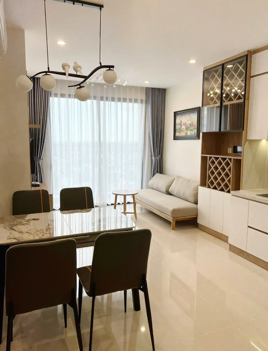 Phòng khách, Phòng ăn - Căn hộ Tòa S10.03 The Origami Vinhomes - Phong cách Modern + Scandinavian | Space T